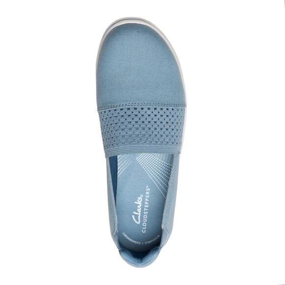 Clarks Women's Cloud Steppers Breeze Vibe Casual Flats Light Blue Size 5 - Picture 5 of 6